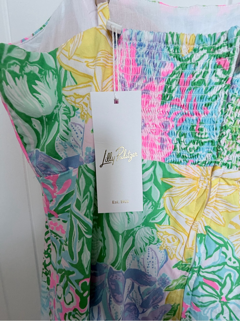 NWT Lilly Pulitzer Haley Midi Dress Bright Delight Patch Size 12 $278 - Picture 7 of 9